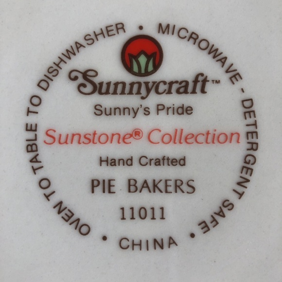 Vintage Recipe Apple Pie Plate Retro Dish - Picture 3 of 7